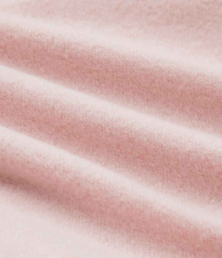 Oversized fleece sweatshirt with crew neck